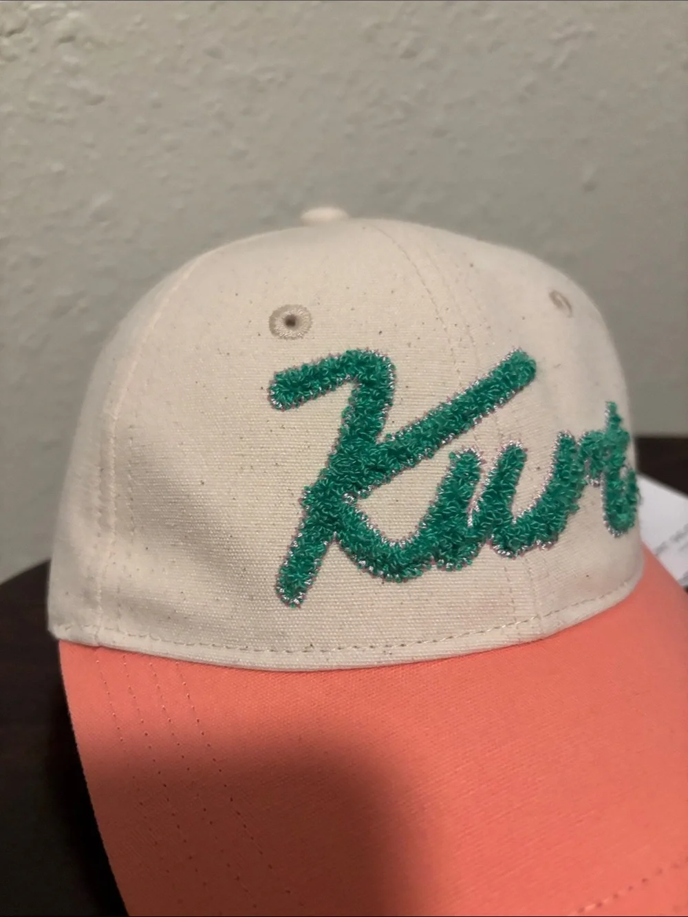 Kurt Geiger Two-Tone Cap with Green Script